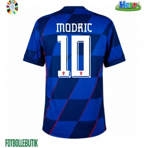 Kroatien Luka Modric #10 Bortatröja EM 2024 Kortärmad